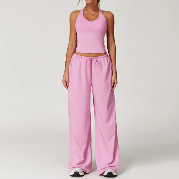 Top Sem Manga + Legging Cintura Alta
