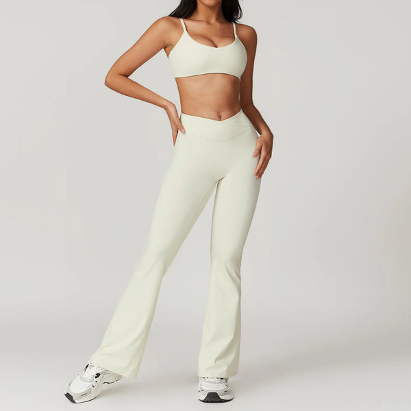 Top Cropped de Manga Curta + Legging