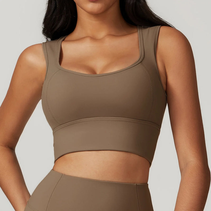 Top Esportivo Feminino com Costas Abertas