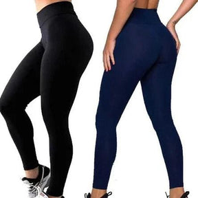 Kit com 2 Leggings de Academia Grossa Suplex - Cintura Alta