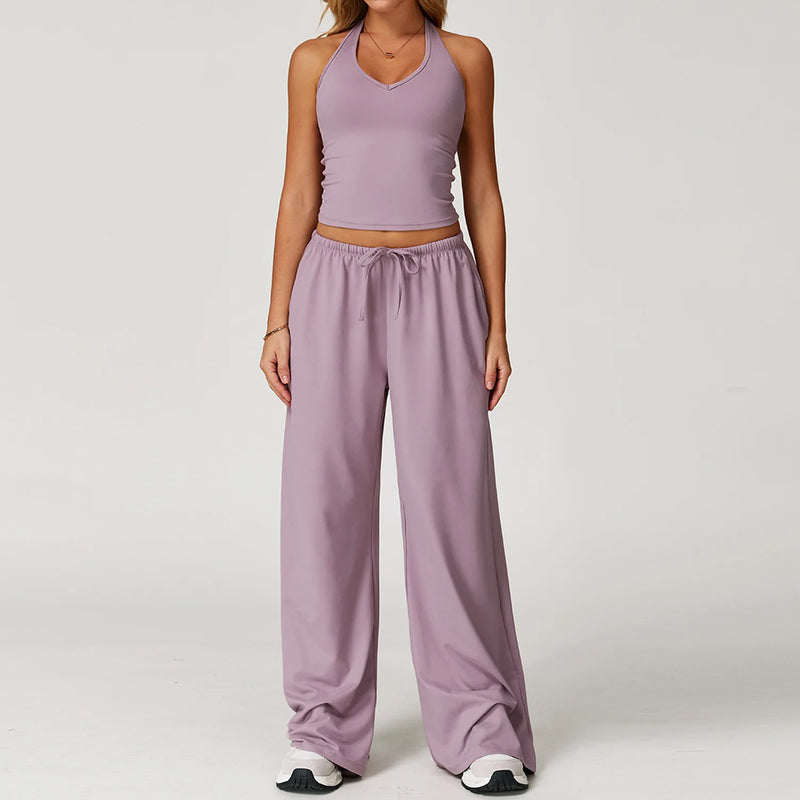 Top Sem Manga + Legging Cintura Alta