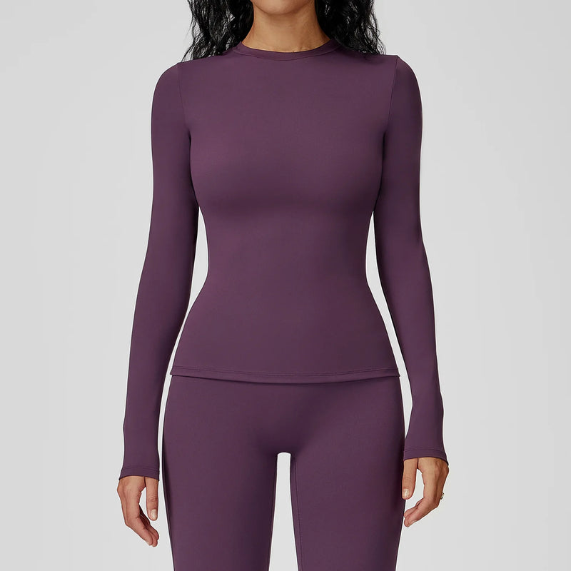 Camisa Fitness Feminina Manga Longa
