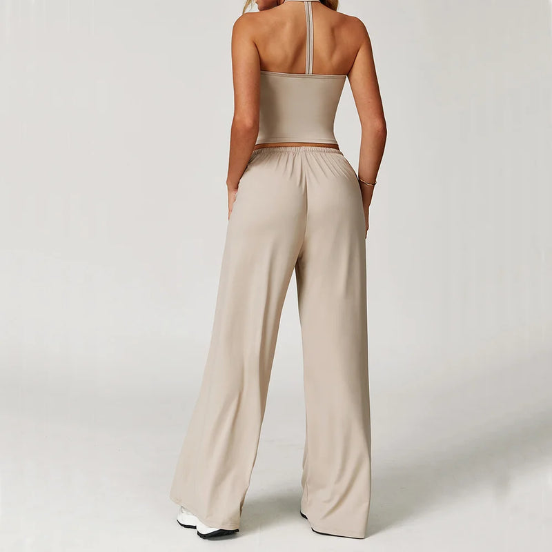 Top Sem Manga + Legging Cintura Alta