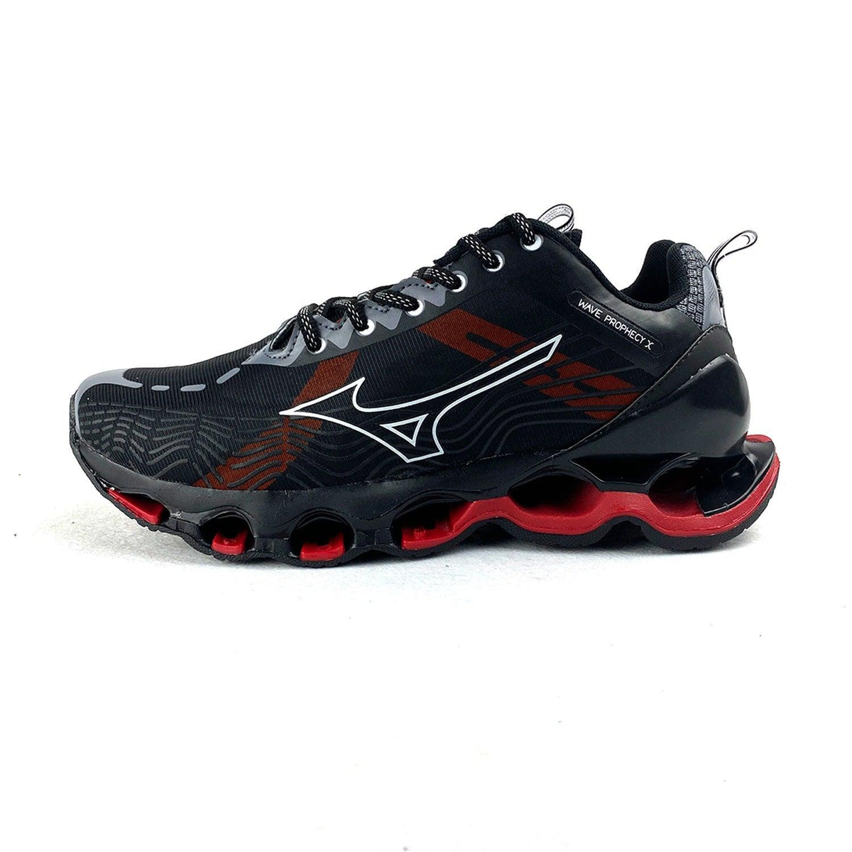 Tênis Mizuno Wave Prophecy X Preto/Vermelho