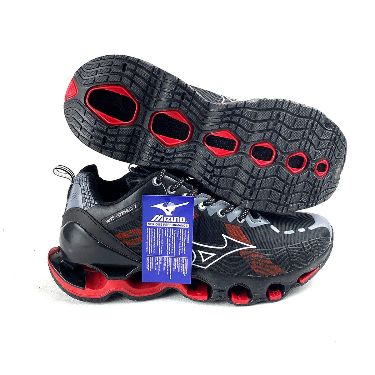 Tênis Mizuno Wave Prophecy X Preto/Vermelho