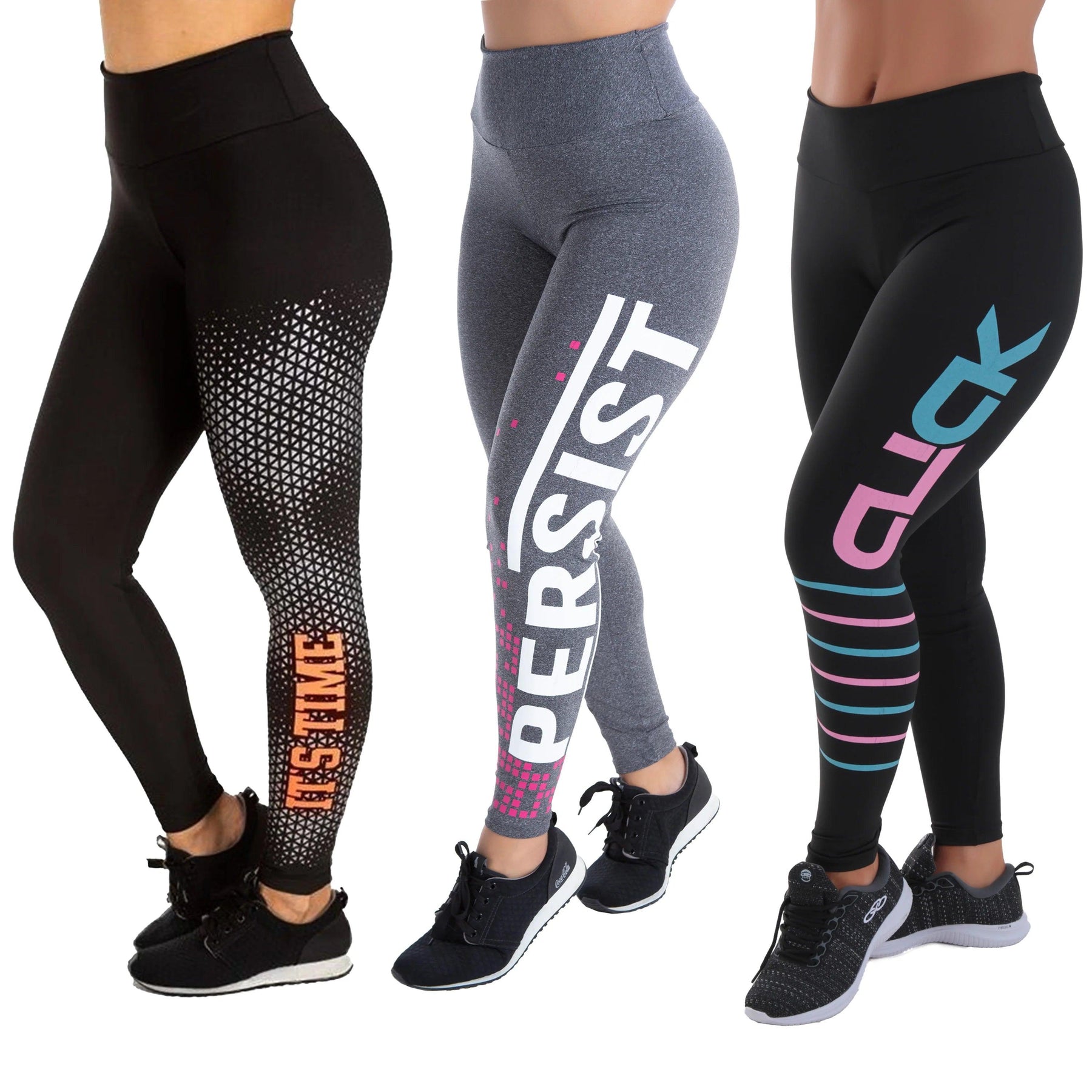 Kit 3 Leggings Silk Diversas – Fitness Zero Transparência