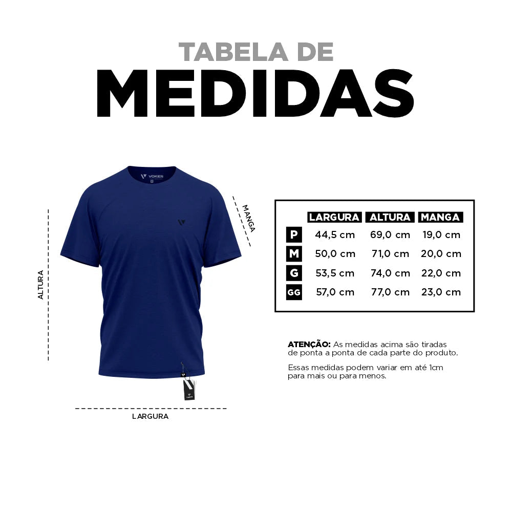 Camisa Masculina Slim Voker 100% Algodão