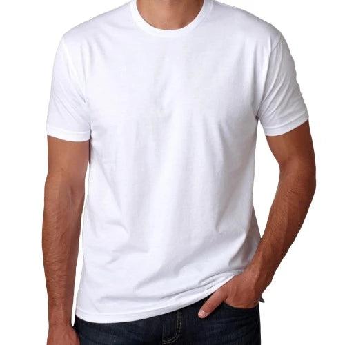 Camiseta Branca Slim Masculina Poliéster