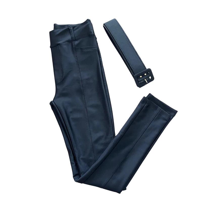 Calça Skinny Cinto Original Alta Compressão Efeito Lipo