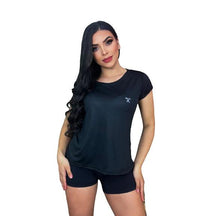 Camiseta feminina para academia Dryfit baby look