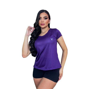 Camiseta feminina para academia Dryfit baby look