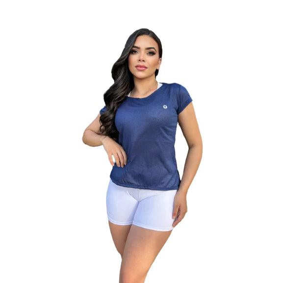 Camiseta feminina para academia Dryfit baby look