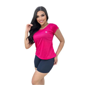 Camiseta feminina para academia Dryfit baby look