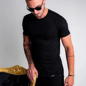 Camiseta Masculina Preta  Slim