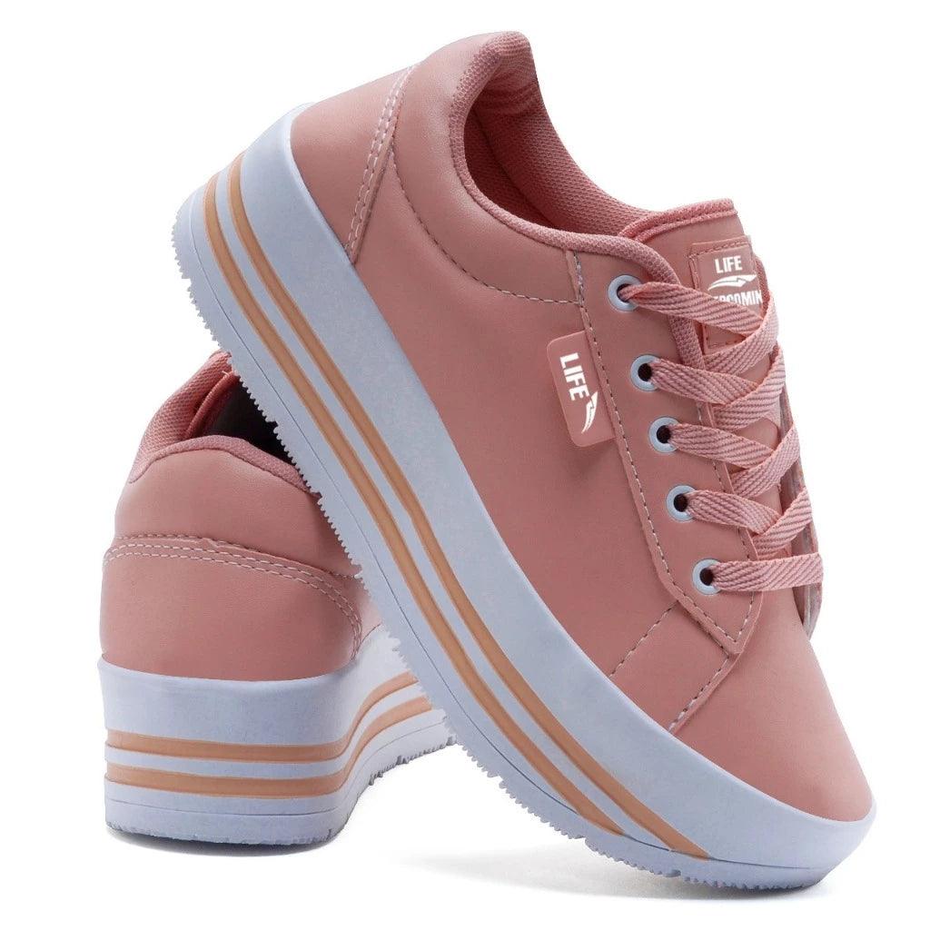 Tênis Feminino Life Adulto Plataforma Casual