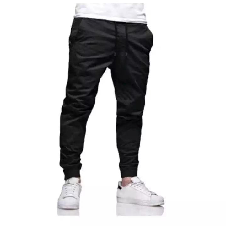 Calça Jogger Masculina de Sarja com Elástico