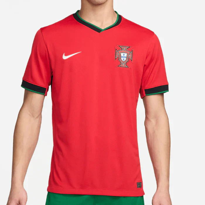 Camisa Portugal Home Eurocopa 2024/2025 Torcedor Masculina Vermelho+Verde