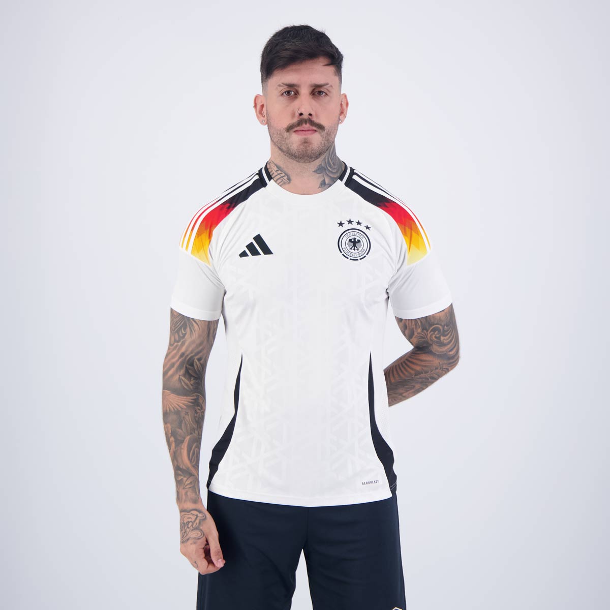 Camisa da Adidas Alemanha Home 2024 Torcedor  Branca