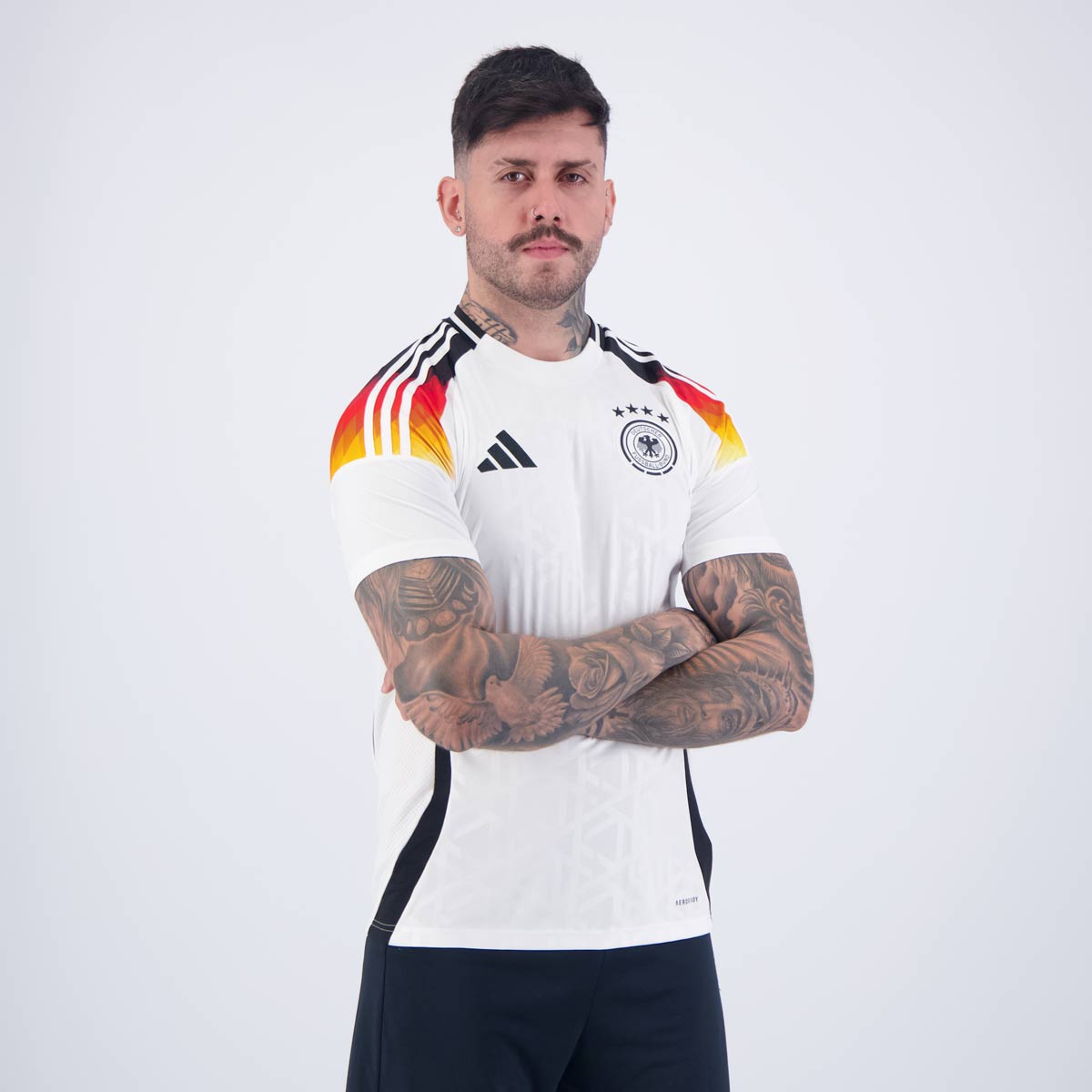 Camisa da Adidas Alemanha Home 2024 Torcedor  Branca