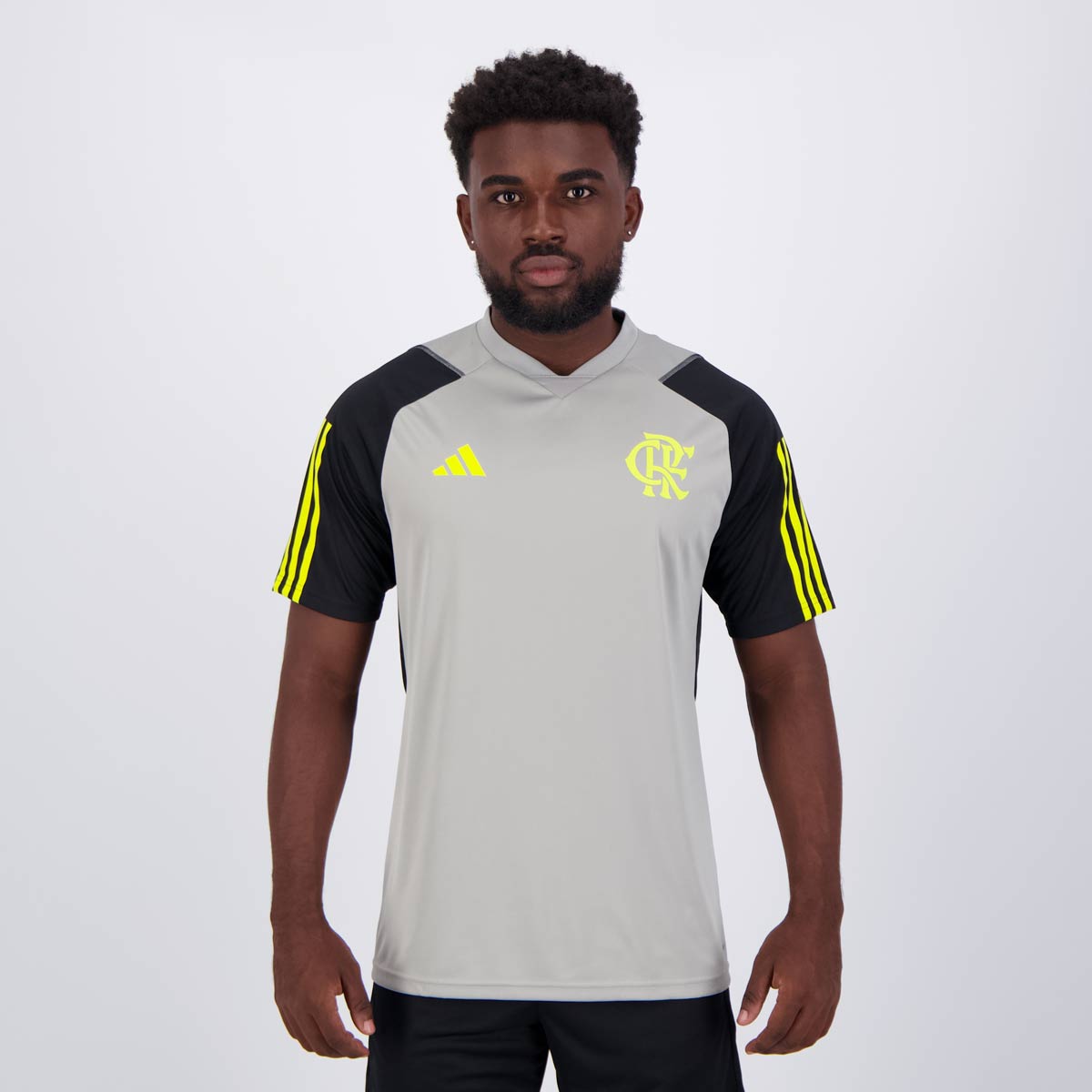 Camisa Adidas Flamengo Treino Comissão 2024 Torcedor Masculina