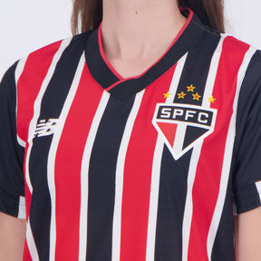 Camisa New Balance São Paulo II 2024 Feminina Patch Libertadores Torcedora