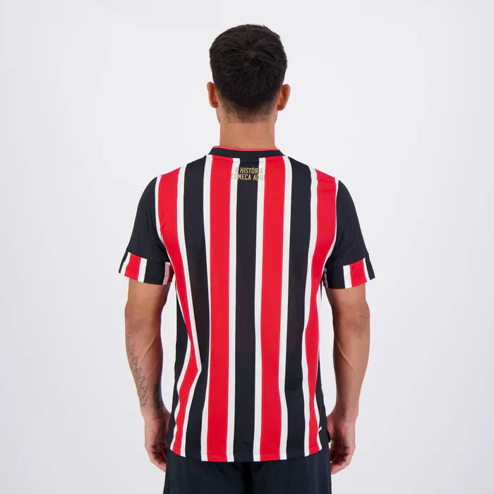 Camisa São Paulo II 24/25 Jogador Masculina Preto+Vermelho