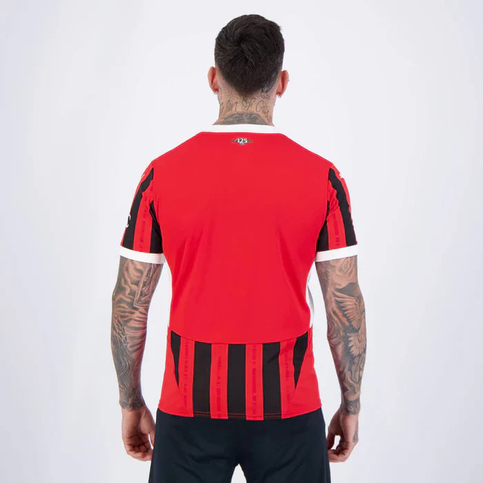 Camisa AC Milan 24/25 HOME Torcedor Masculina Preto+Vermelho