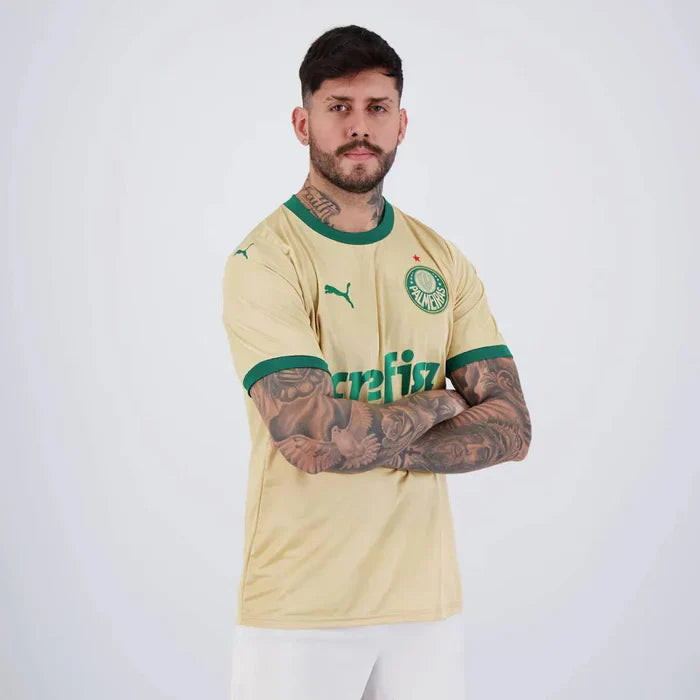 Camisa Palmeiras III 24/25 Torcedor Masculina Amarela+Verde