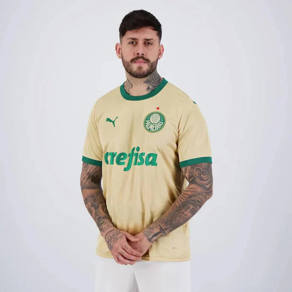 Camisa Palmeiras III 24/25 Torcedor Masculina Amarela+Verde
