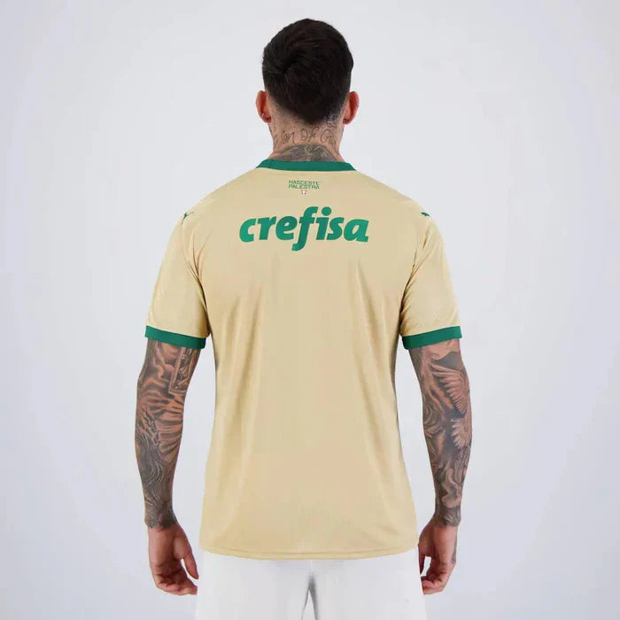Camisa Palmeiras III 24/25 Torcedor Masculina Amarela+Verde