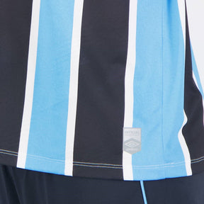 Camisa Grêmio I 24/25 Torcedor Masculina Branco+Preto+Azul