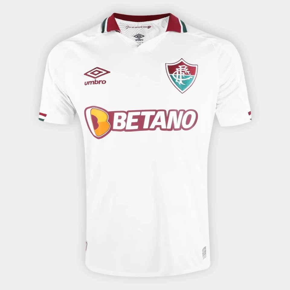 Camisa Fluminense II 22/23  Torcedor Masculina - Branco+Vinho