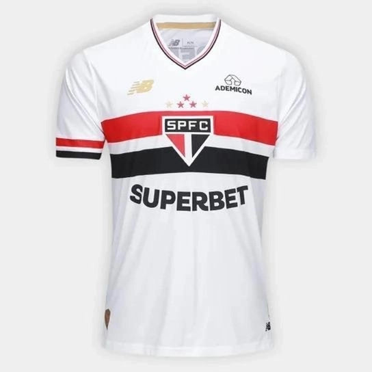 Camisa São Paulo 2025/2026 com Patrocinador Torcedor Masculina