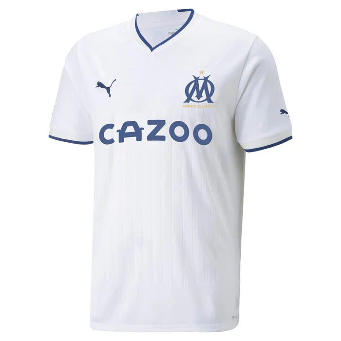 Camisa Puma Olympique de Marseille I 22/23 Torcedor Masculina Branca
