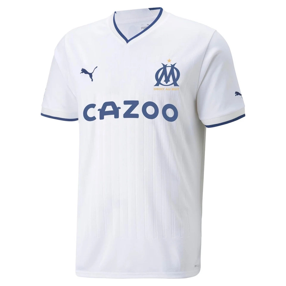 Camisa Puma Olympique de Marseille I 22/23 Torcedor Masculina – Branca