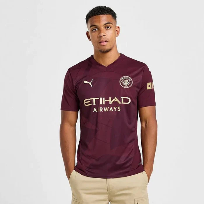 Camisa Manchester City Third 24/25 Torcedor Masculina Vinho