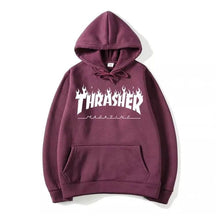 Moletom Thrasher Modelo Canguru com Capuz e Bolso