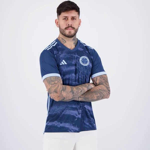 Camisa adidas Masculina Cruzeiro III 2024 Torcedor – Azul Marinho