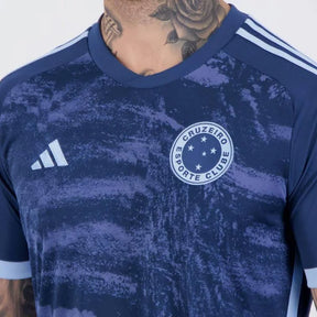 Camisa adidas Masculina Cruzeiro III 2024 Torcedor – Azul Marinho