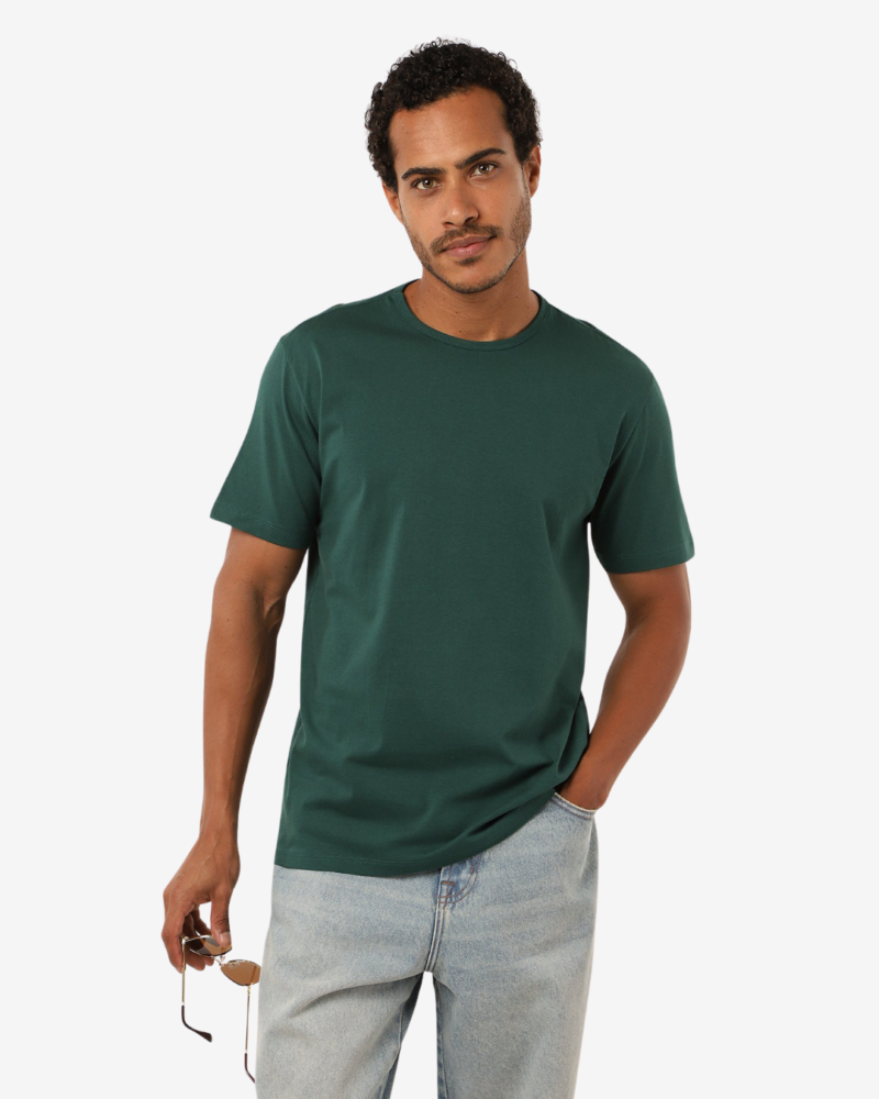 Camiseta Masculina Básica Verde