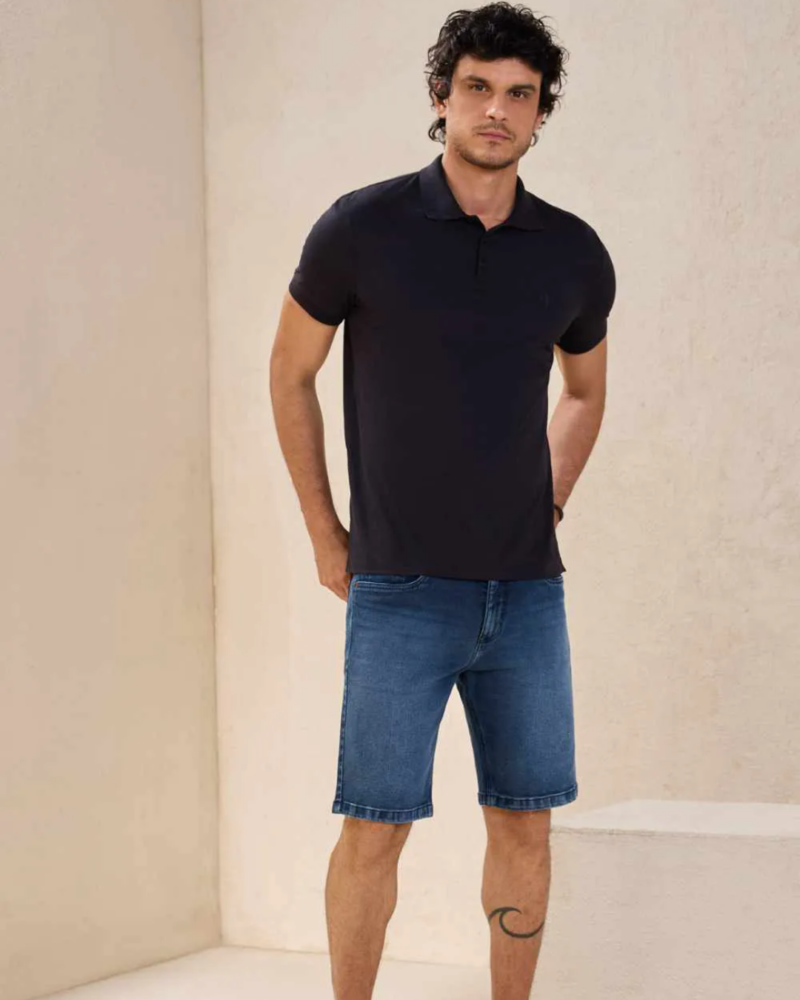 Bermuda Jeans Masculina Tradicional