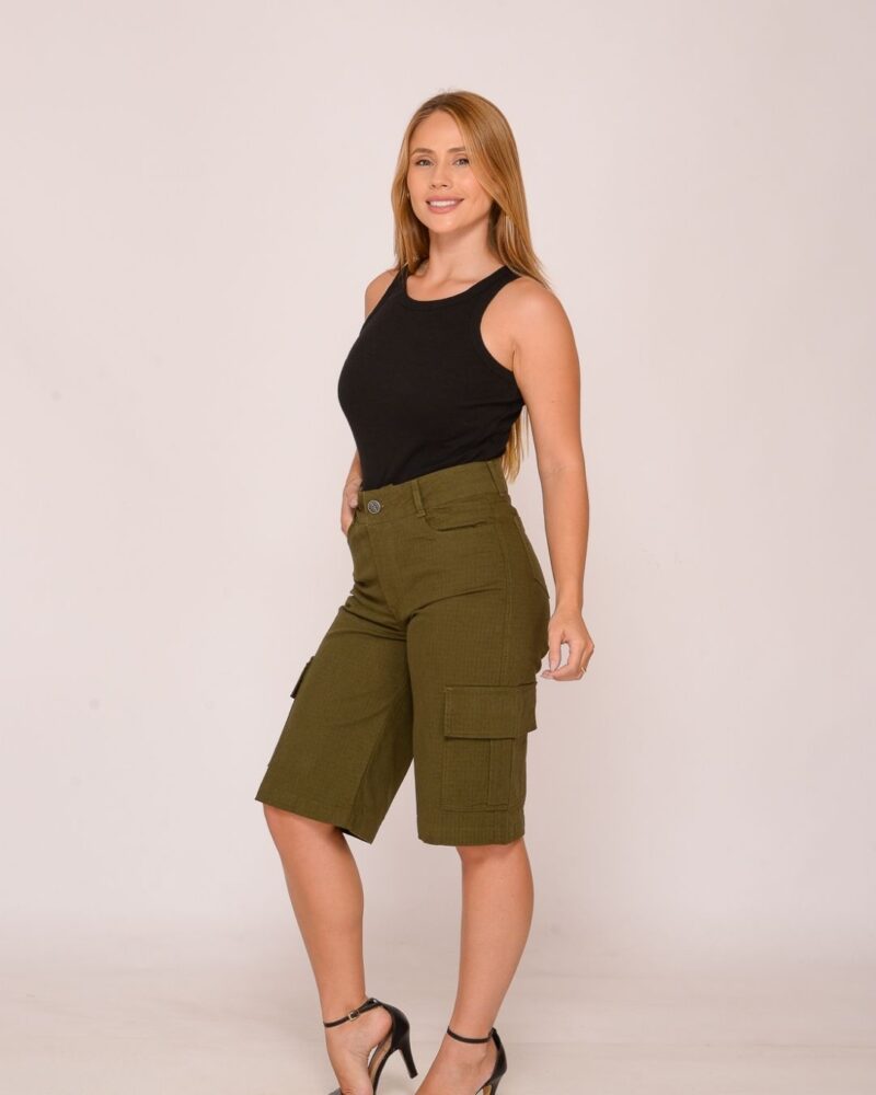 Bermuda de Lycra Feminina Verde