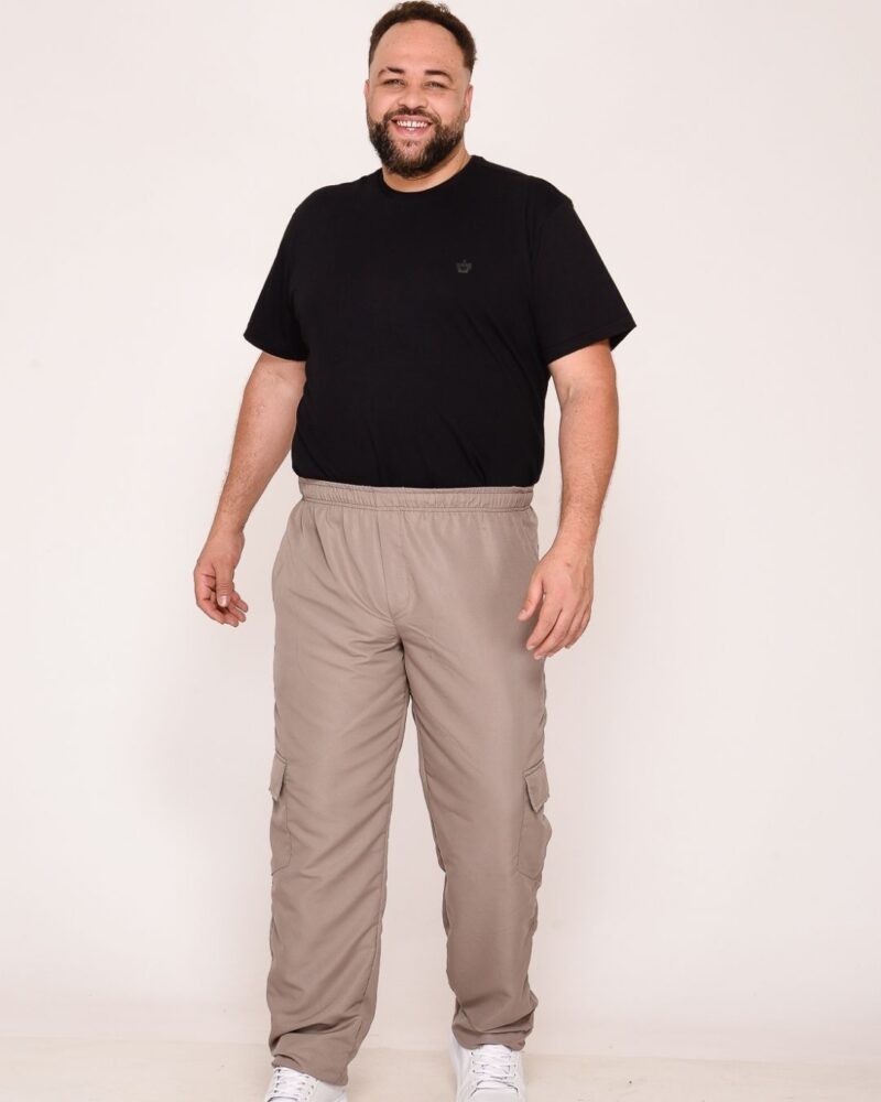 Calça Masculina Big Nylon Bege