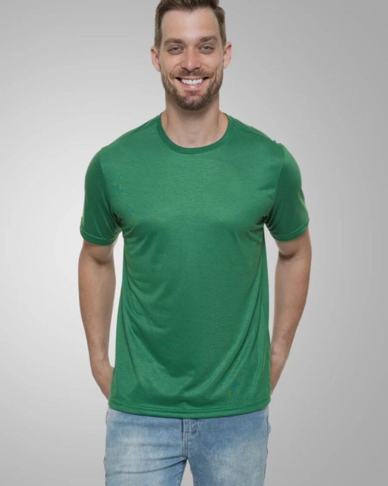 Camiseta Masculina Verde Bandeira Clássica