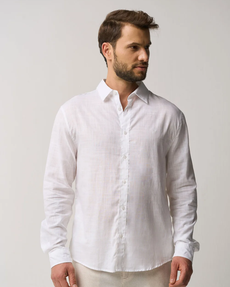 Camisa Social Masculina Manga Longa Las Vegas